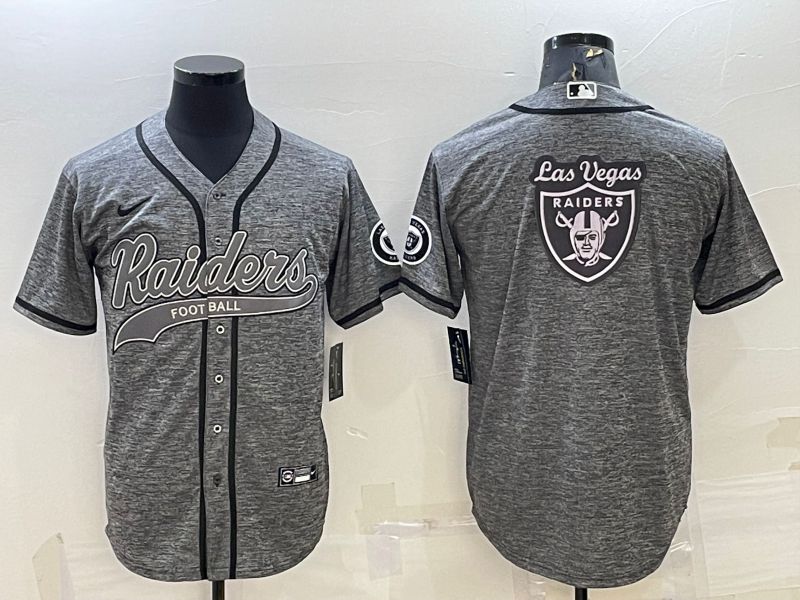 Men Oakland Raiders blank hemp ash 2022 Nike Co branded NFL Jersey